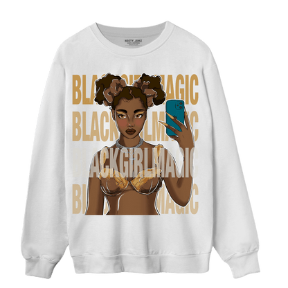 Cacao Wow 4s Sweatshirt Match Black Magic Girl Selfie - NastyJamz