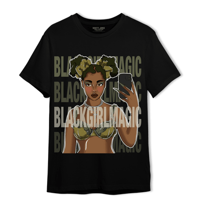 SE Craft Medium Olive 4s T Shirt Match Black Magic Girl Selfie - NastyJamz