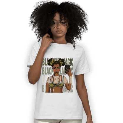 SE Craft Medium Olive 4s T Shirt Match Black Magic Girl Selfie - NastyJamz