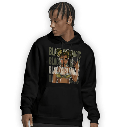 SE Craft Medium Olive 4s Hoodie Match Black Magic Girl Selfie - NastyJamz