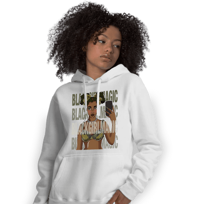 SE Craft Medium Olive 4s Hoodie Match Black Magic Girl Selfie - NastyJamz
