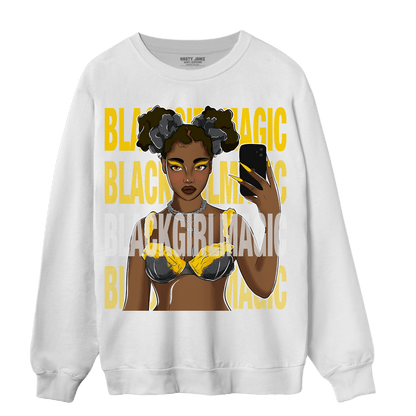 Thunder 4s Sweatshirt Match Black Magic Girl Selfie - NastyJamz