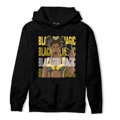 Thunder 4s Hoodie Match Black Magic Girl Selfie - NastyJamz