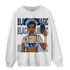 Midnight Navy 5s Sweatshirt Match Black Magic Girl Selfie - NastyJamz