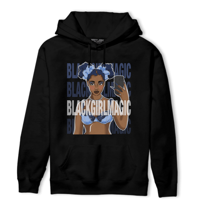 Midnight Navy 5s Hoodie Match Black Magic Girl Selfie - NastyJamz