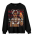 Plaid 5s Sweatshirt Match Black Magic Girl Selfie - NastyJamz