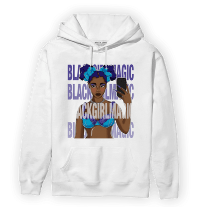 Aqua 6s Hoodie Match Black Magic Girl Selfie - NastyJamz