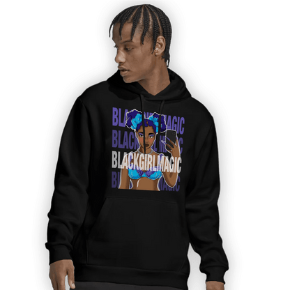 Aqua 6s Hoodie Match Black Magic Girl Selfie - NastyJamz