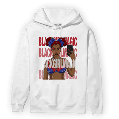 Playoffs 8s Hoodie Match Black Magic Girl Selfie - NastyJamz