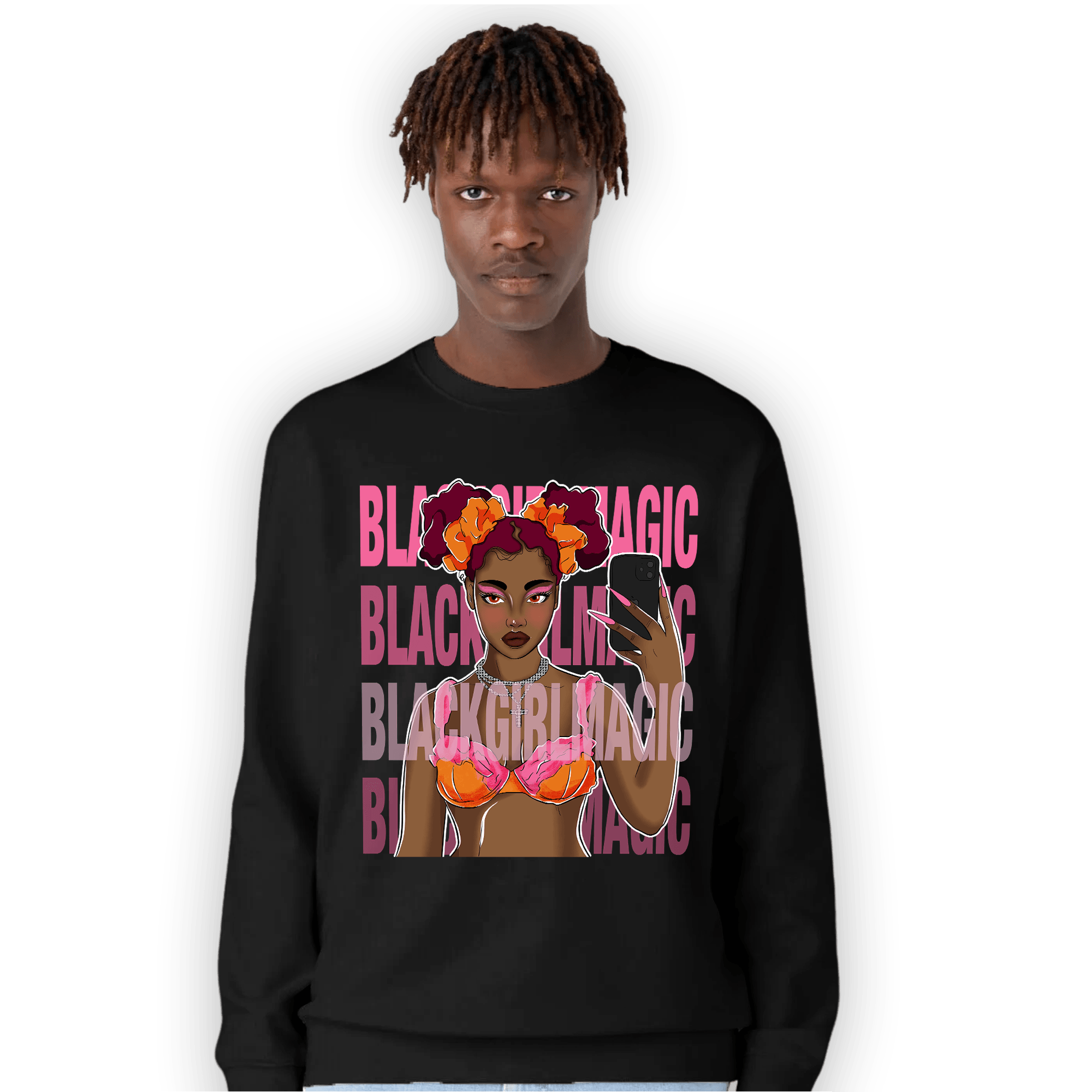 SB Dunk Blossom Sweatshirt Match Black Magic Girl Selfie - NastyJamz