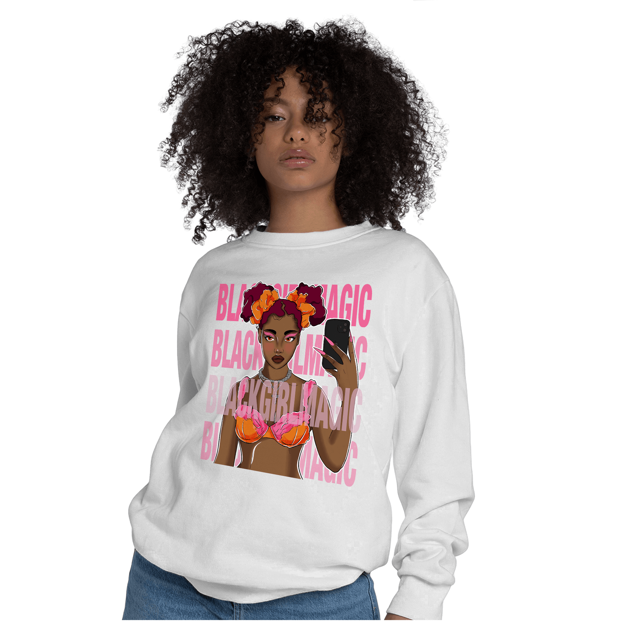 SB Dunk Blossom Sweatshirt Match Black Magic Girl Selfie - NastyJamz