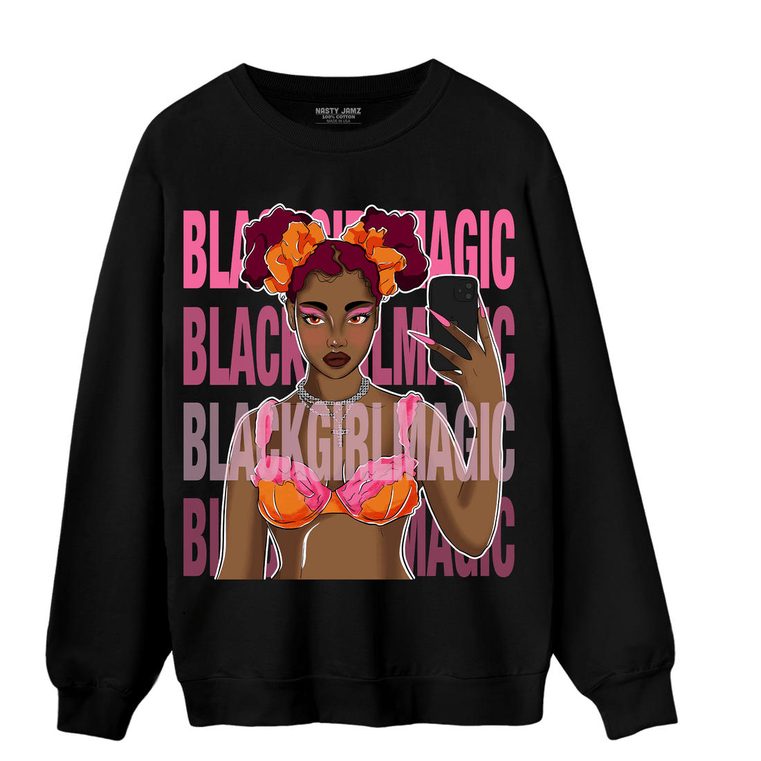 SB Dunk Blossom Sweatshirt Match Black Magic Girl Selfie - NastyJamz