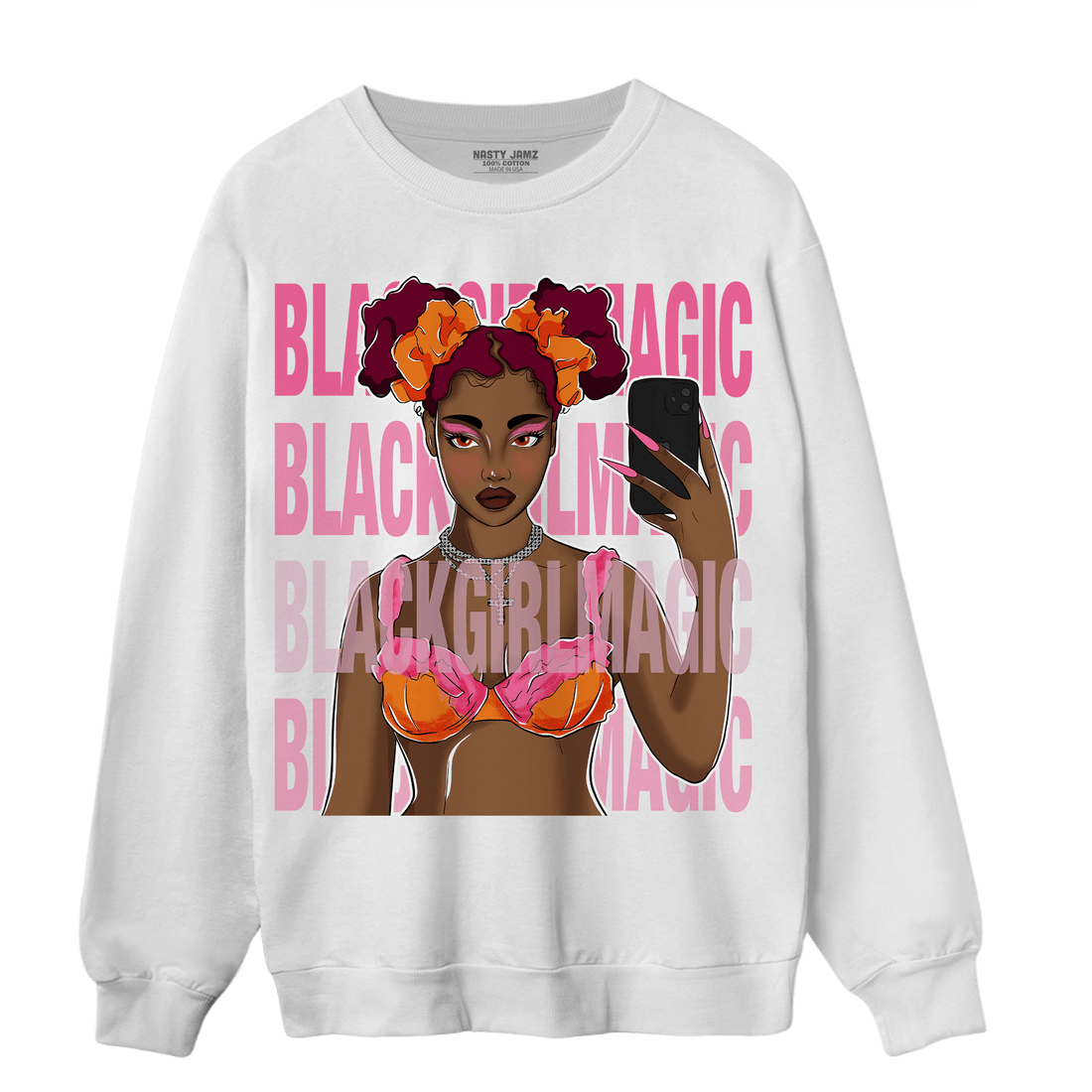 SB Dunk Blossom Sweatshirt Match Black Magic Girl Selfie - NastyJamz