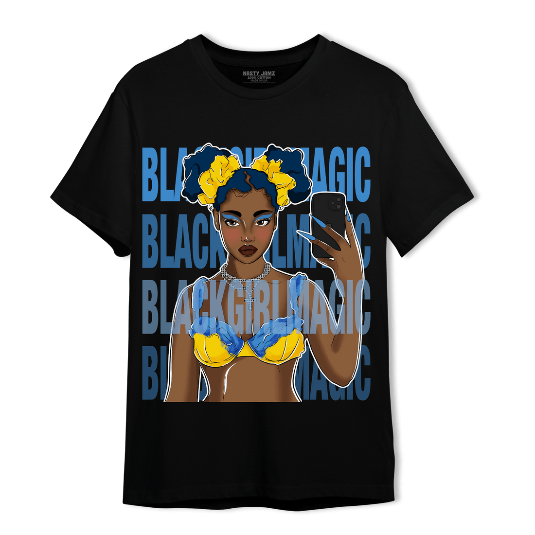 SB Dunk Bubbles T Shirt Match Black Magic Girl Selfie - NastyJamz