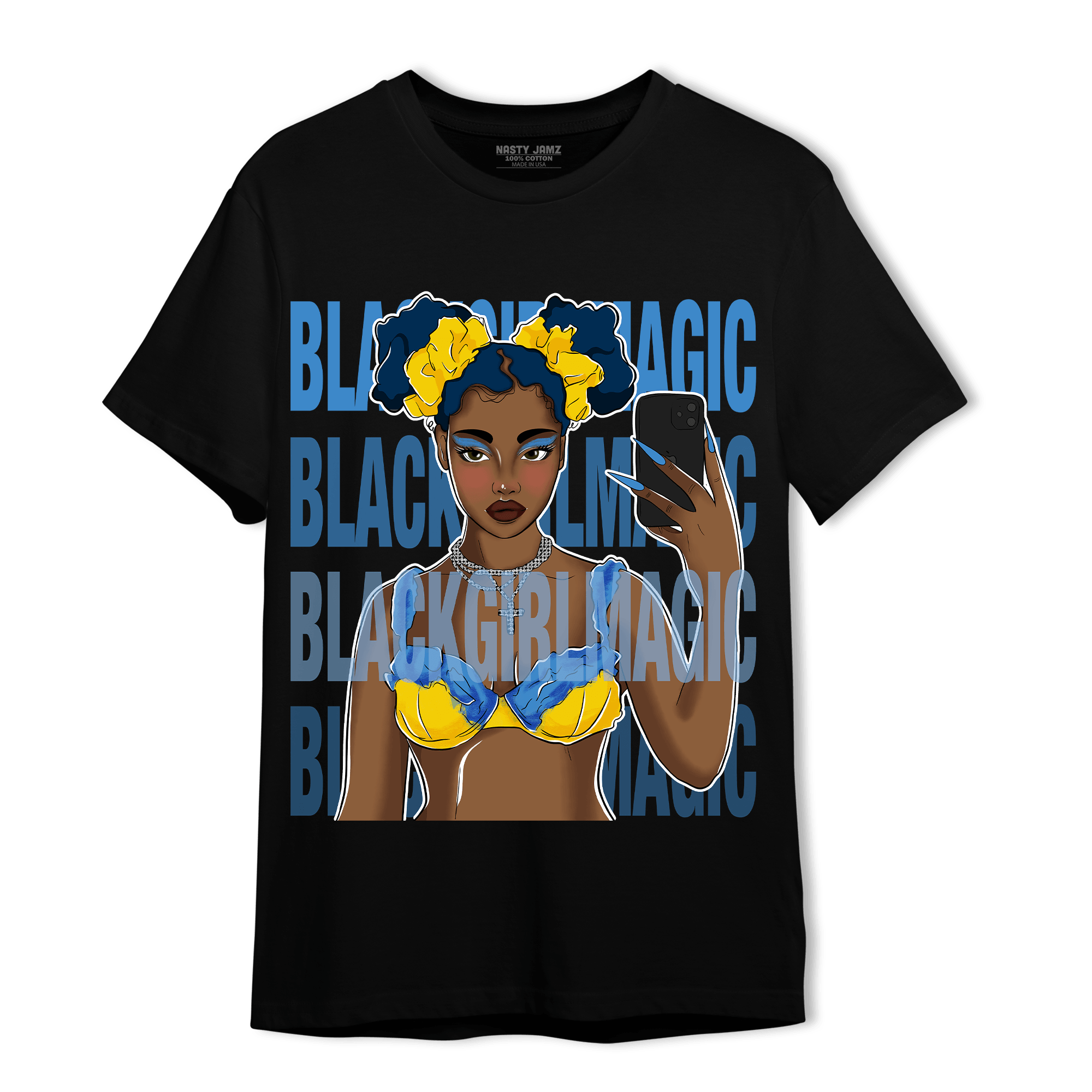 SB Dunk Bubbles T Shirt Match Black Magic Girl Selfie - NastyJamz