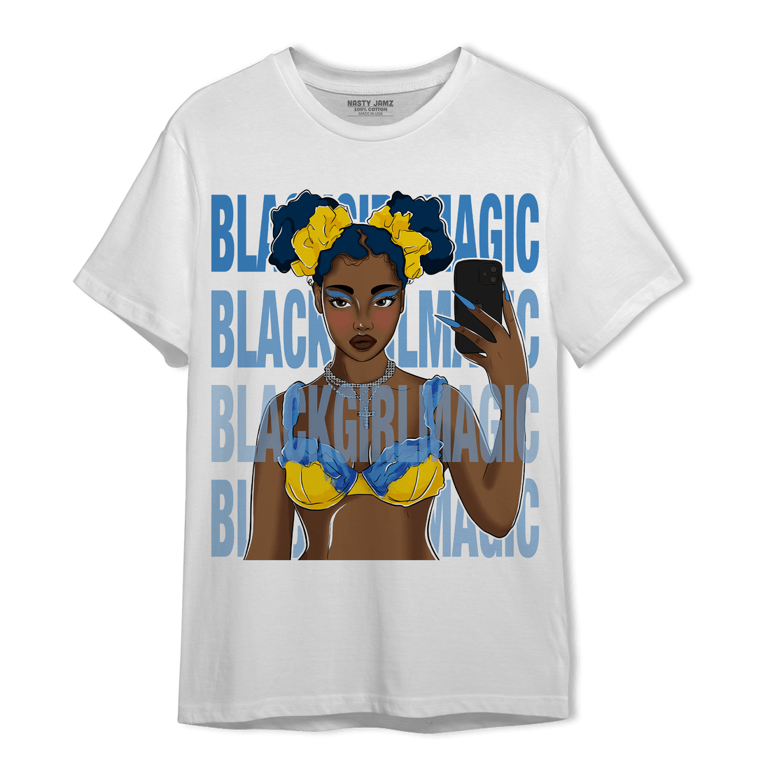 SB Dunk Bubbles T Shirt Match Black Magic Girl Selfie - NastyJamz