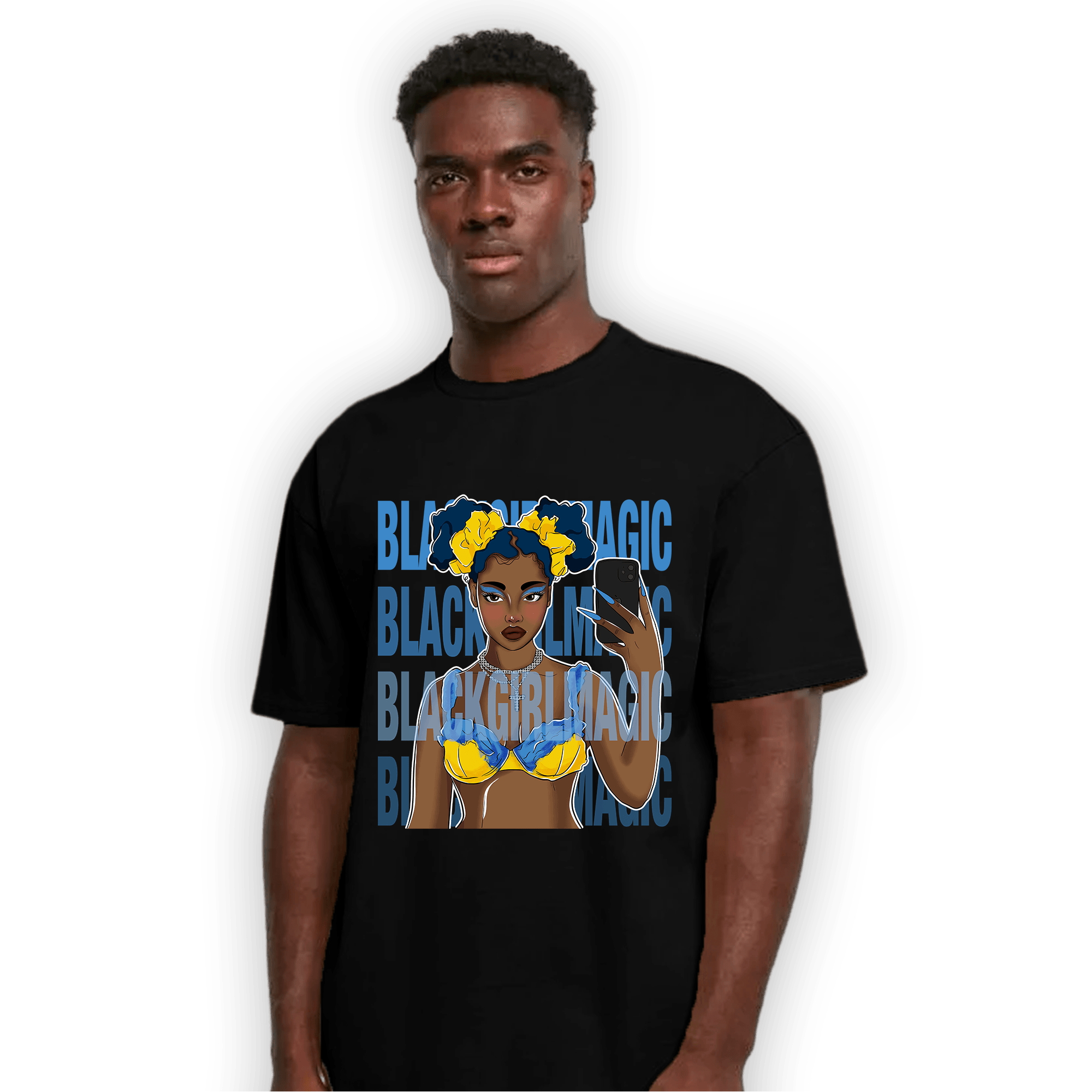 SB Dunk Bubbles T Shirt Match Black Magic Girl Selfie - NastyJamz