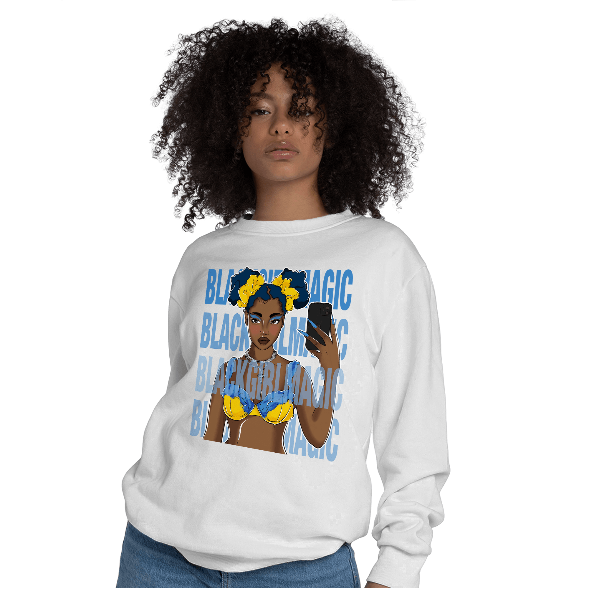 SB Dunk Bubbles Sweatshirt Match Black Magic Girl Selfie - NastyJamz