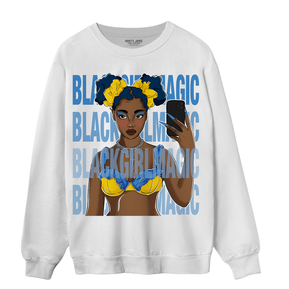 SB Dunk Bubbles Sweatshirt Match Black Magic Girl Selfie - NastyJamz