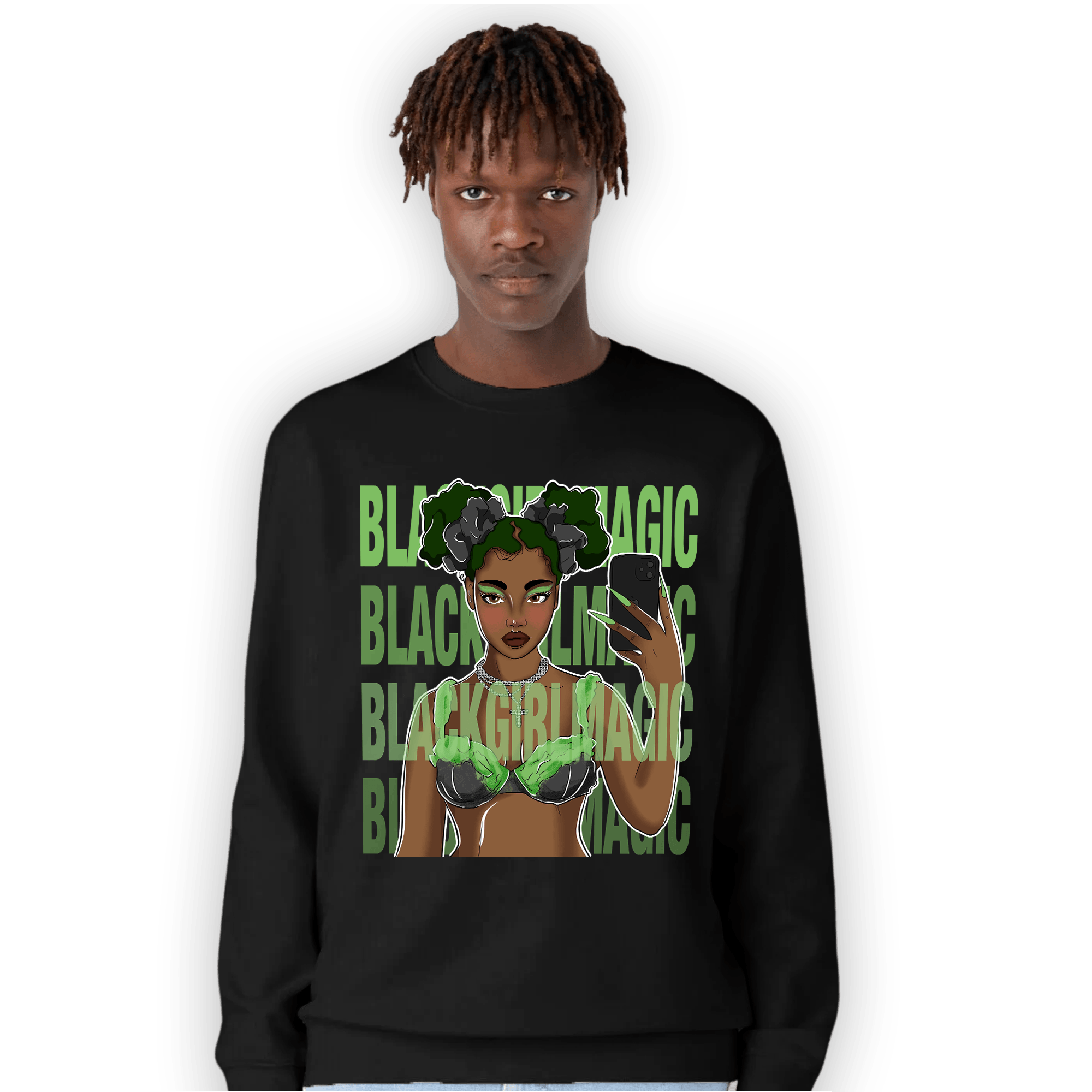 SB Dunk Buttercup Sweatshirt Match Black Magic Girl Selfie - NastyJamz