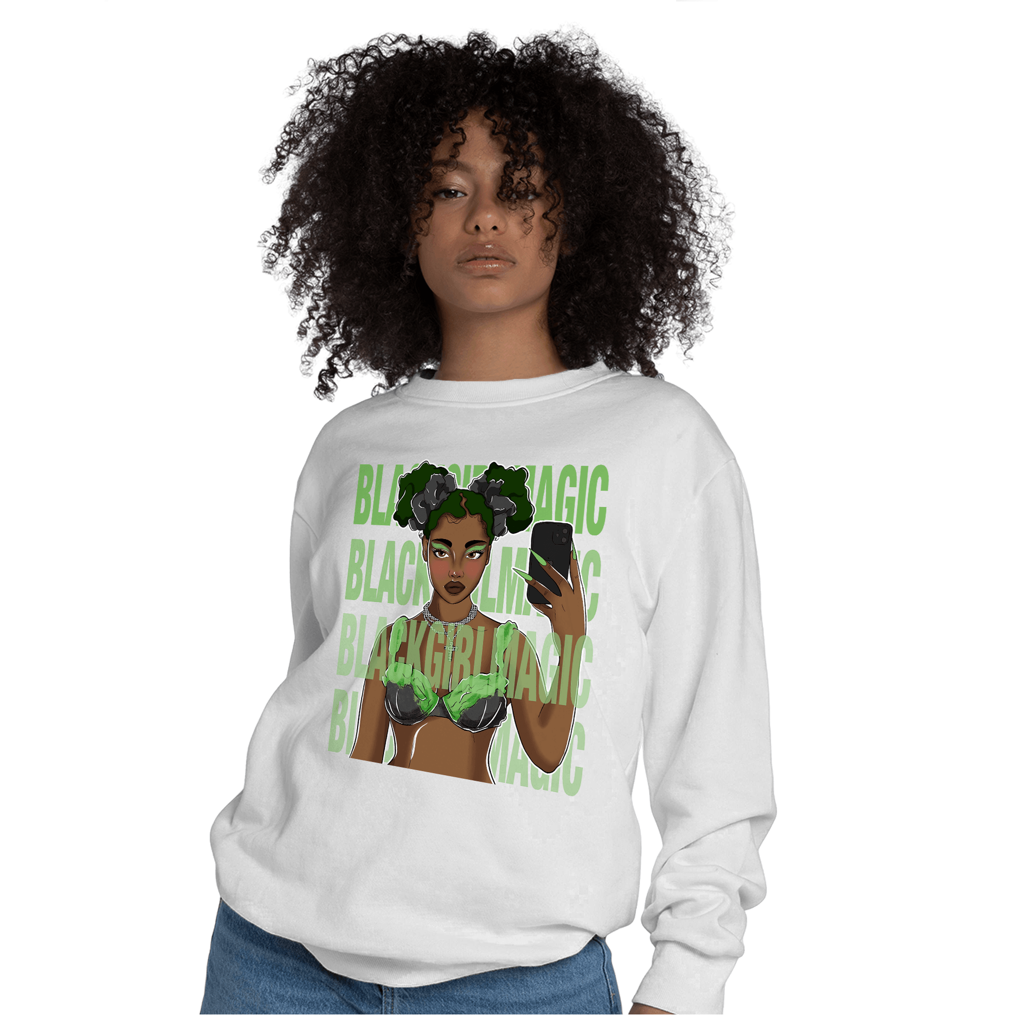 SB Dunk Buttercup Sweatshirt Match Black Magic Girl Selfie - NastyJamz
