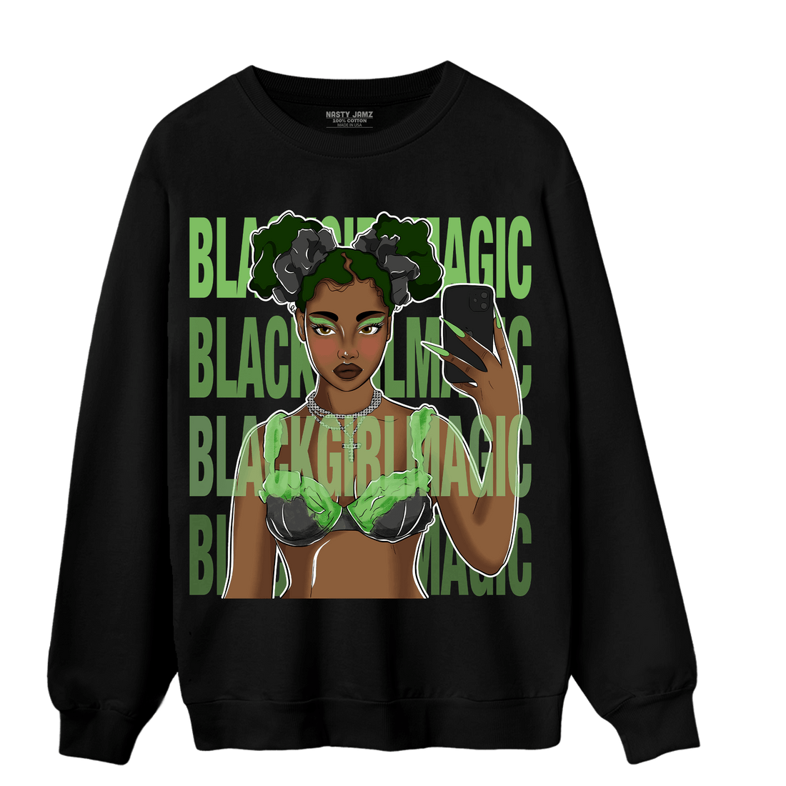 SB Dunk Buttercup Sweatshirt Match Black Magic Girl Selfie - NastyJamz