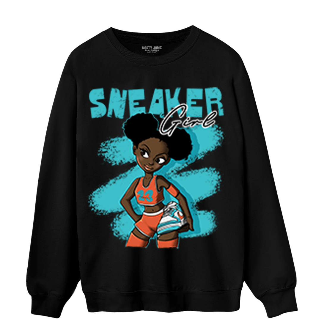 Dunk Low Dolphins Sweatshirt Match Black Sneaker Girl - NastyJamz