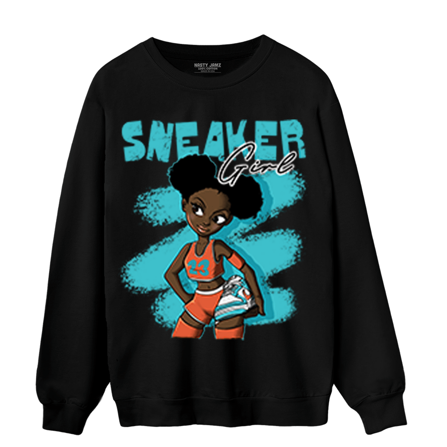 Dunk Low Dolphins Sweatshirt Match Black Sneaker Girl - NastyJamz