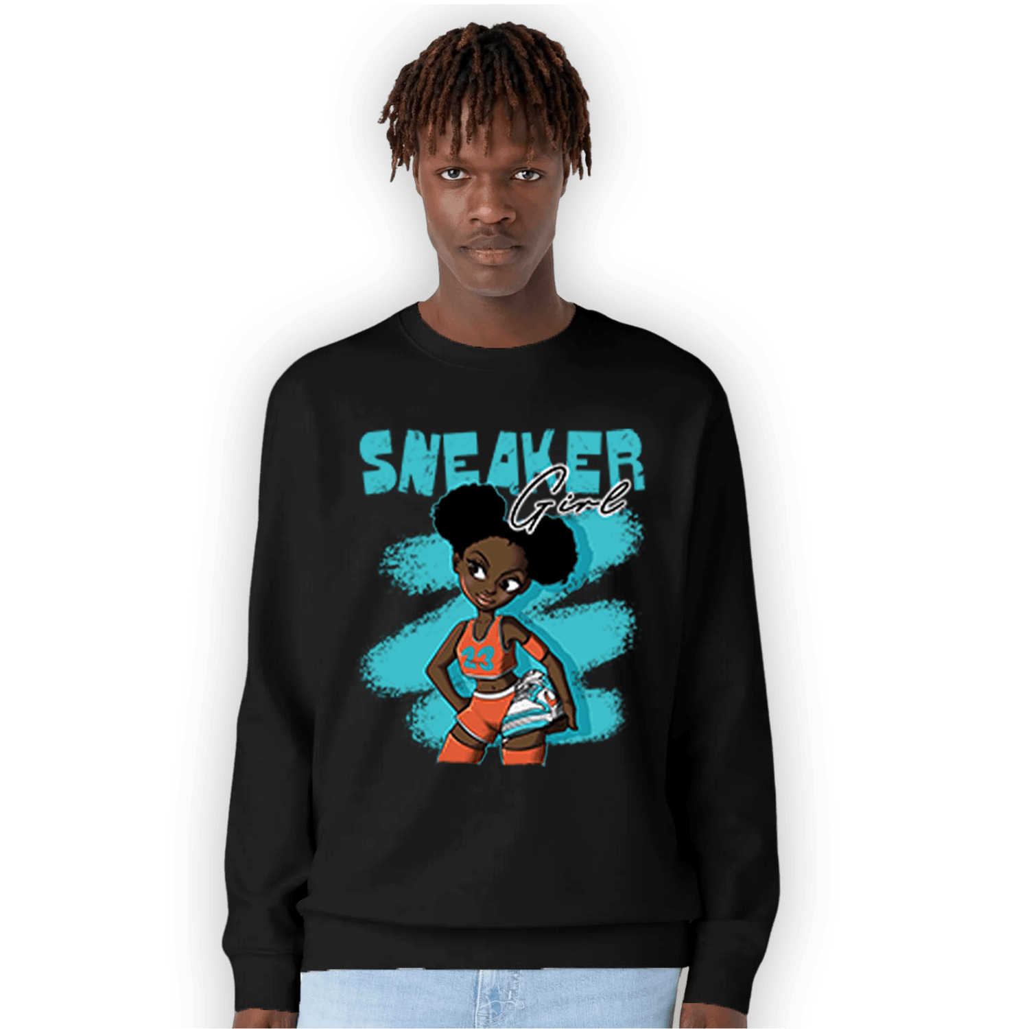 Dunk Low Dolphins Sweatshirt Match Black Sneaker Girl - NastyJamz