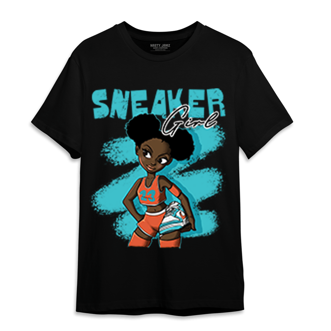 Dunk Low Dolphins T Shirt Match Black Sneaker Girl - NastyJamz