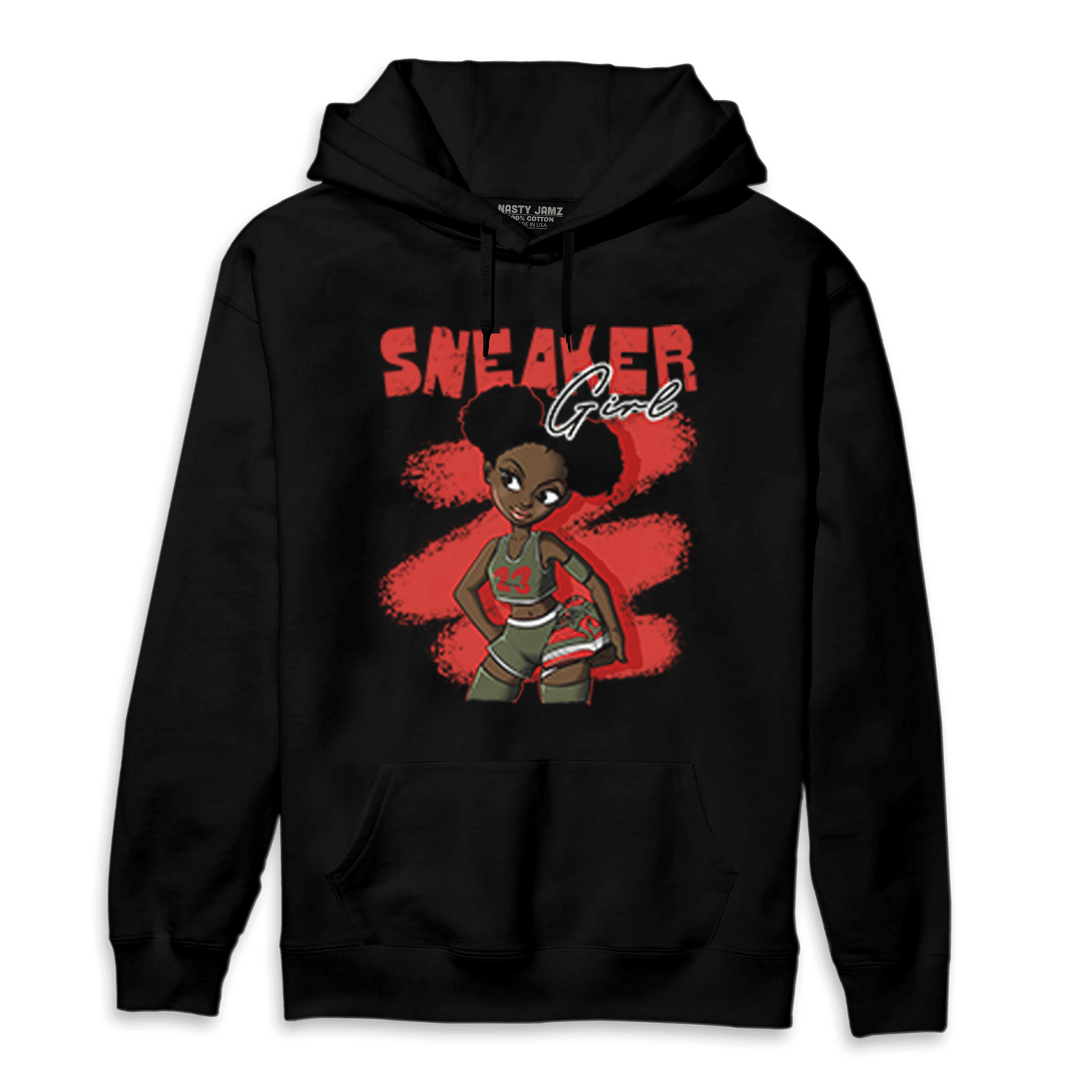 Dunk Low Mystic Red Hoodie Match Black Sneaker Girl - NastyJamz