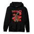Dunk Low Mystic Red Hoodie Match Black Sneaker Girl - NastyJamz