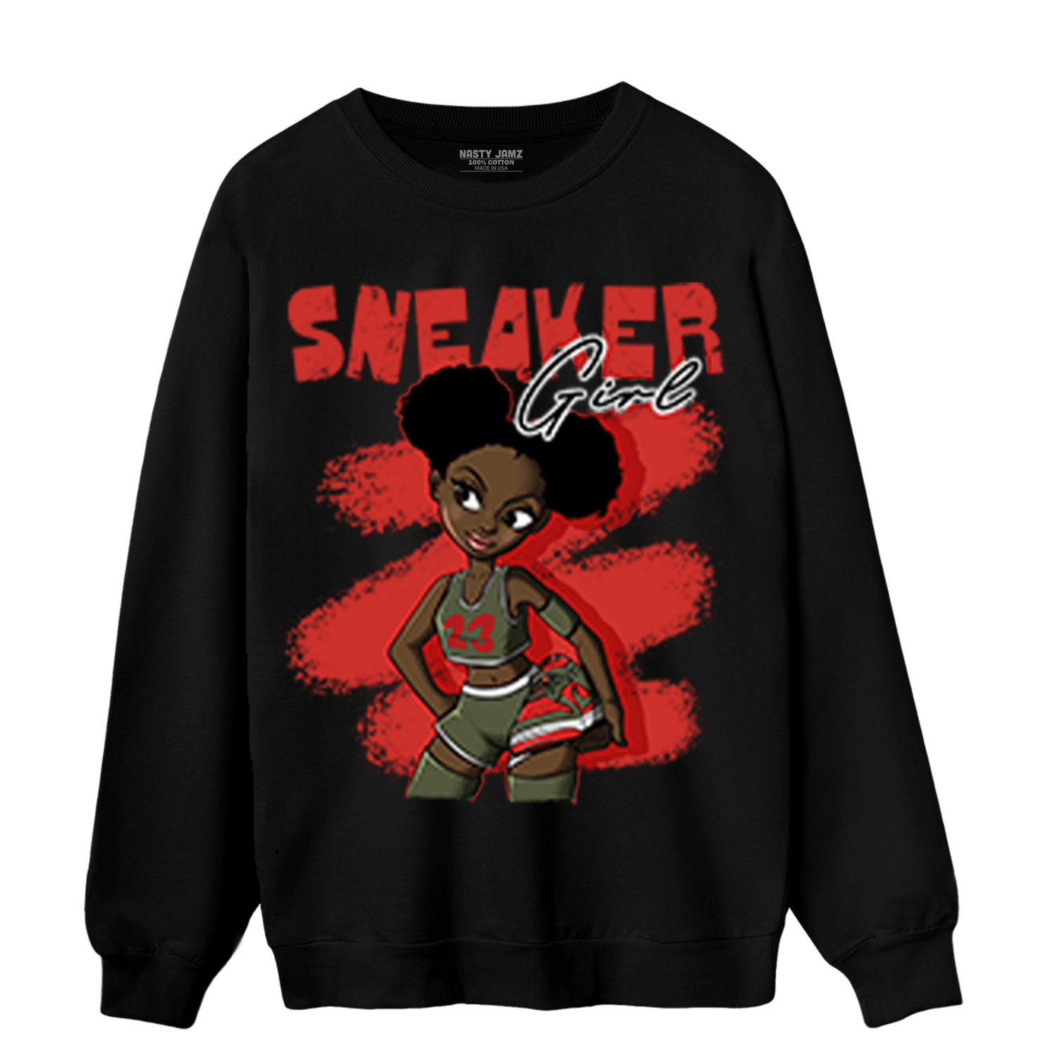 Dunk Low Mystic Red Sweatshirt Match Black Sneaker Girl - NastyJamz