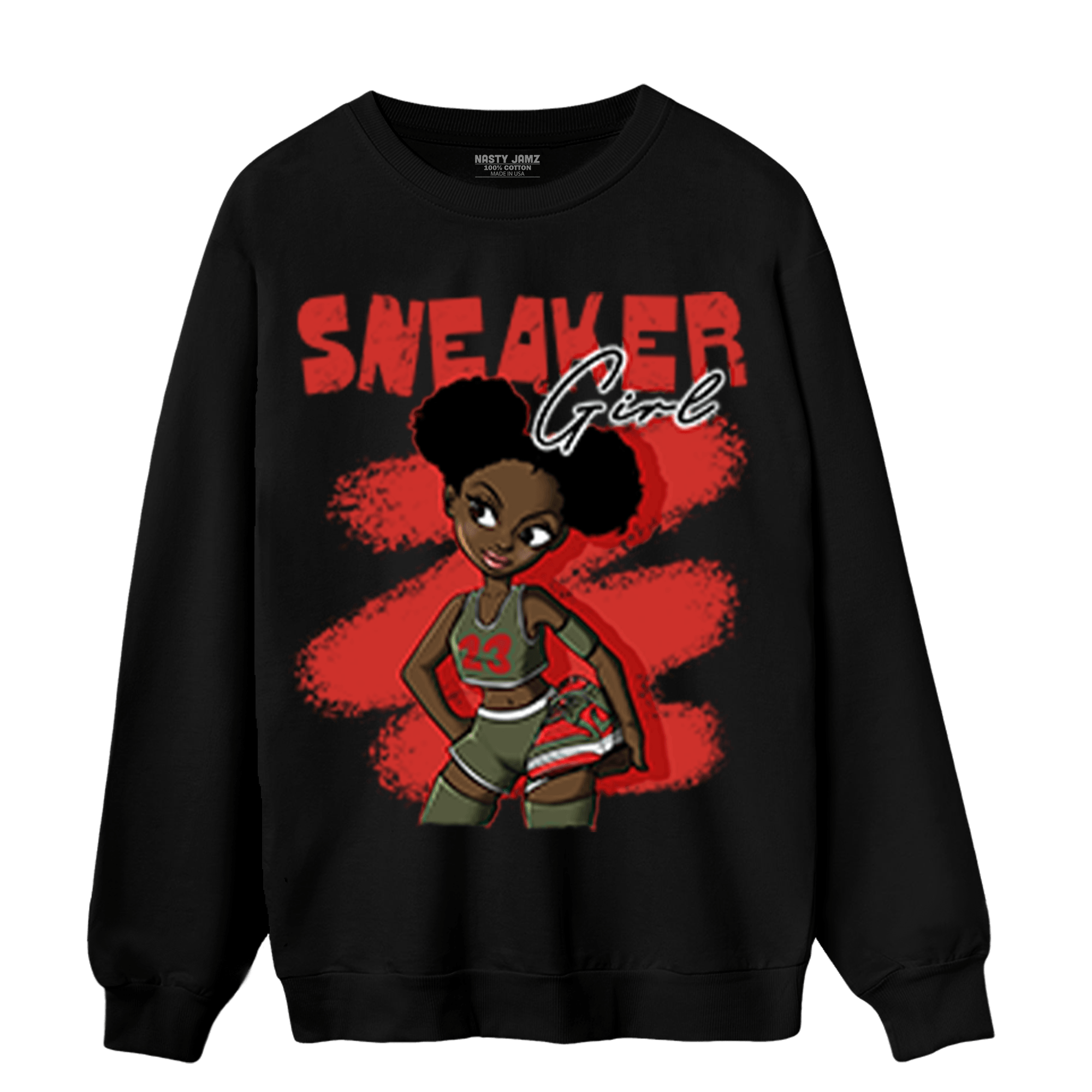 Dunk Low Mystic Red Sweatshirt Match Black Sneaker Girl - NastyJamz