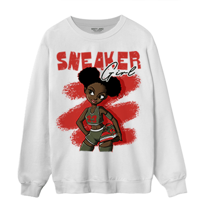 Dunk Low Mystic Red Sweatshirt Match Black Sneaker Girl - NastyJamz