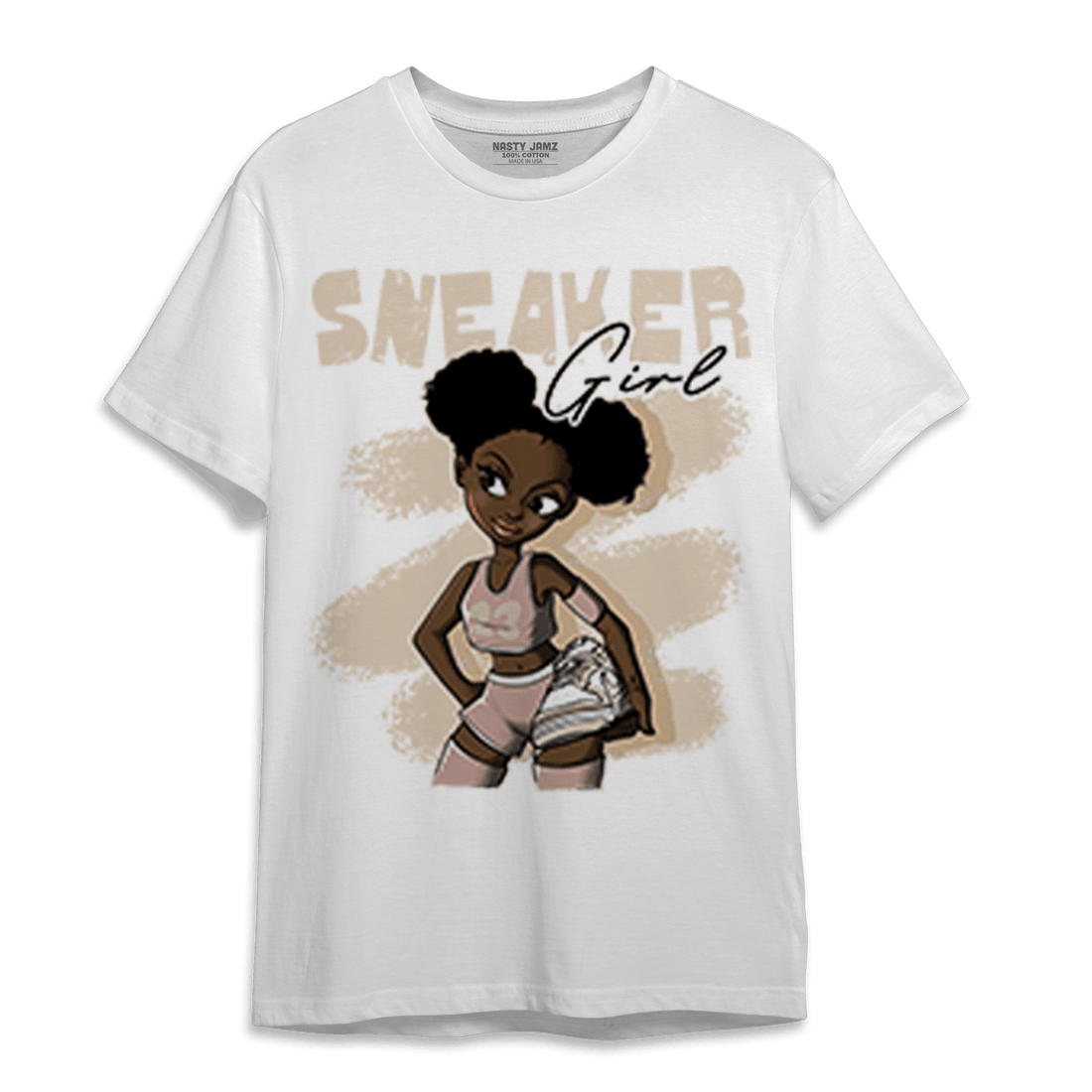 Dunk Low Twist Sanddrift T Shirt Match Black Sneaker Girl - NastyJamz