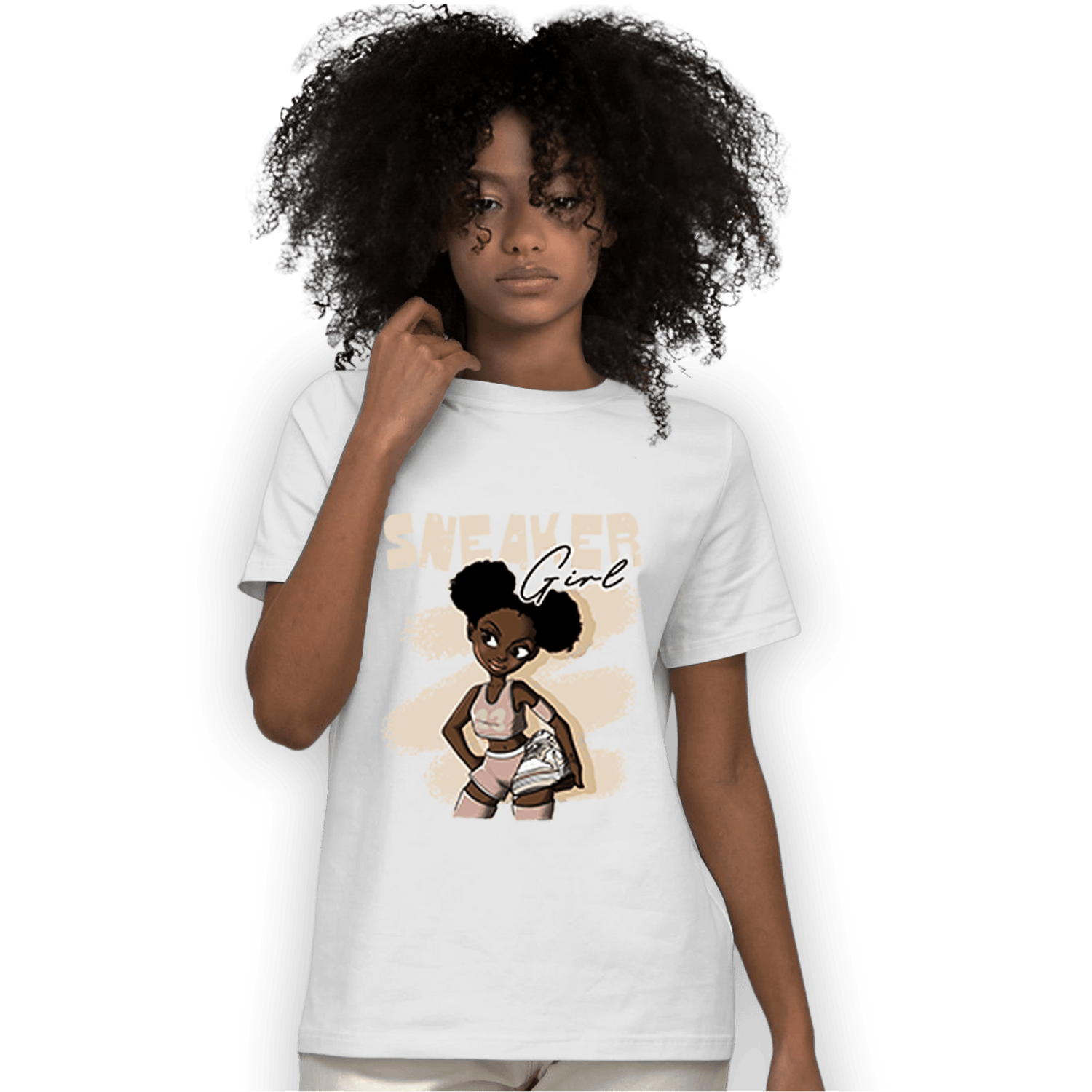 Dunk Low Twist Sanddrift T Shirt Match Black Sneaker Girl - NastyJamz