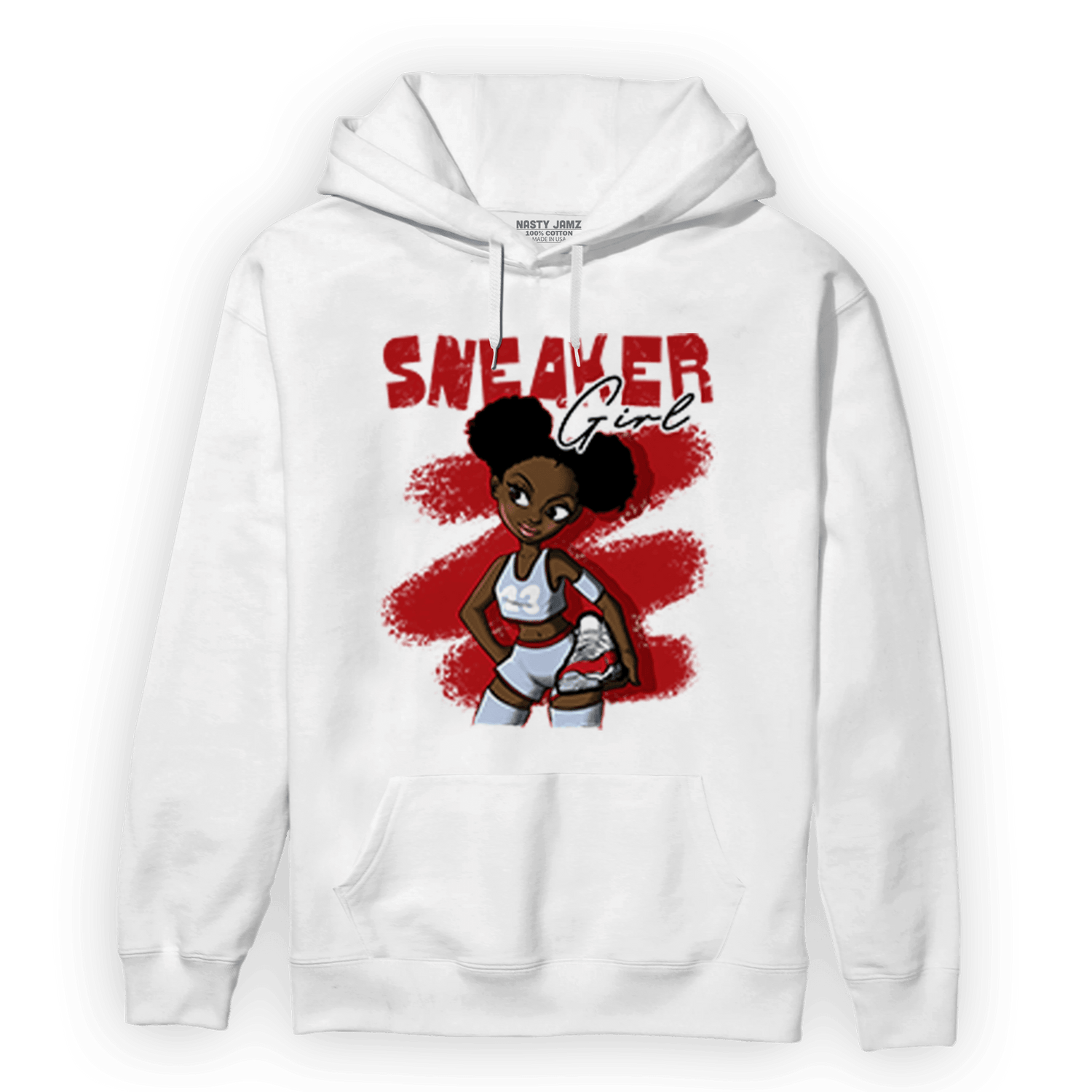 Cherry 11s Hoodie Match Black Sneaker Girl - NastyJamz