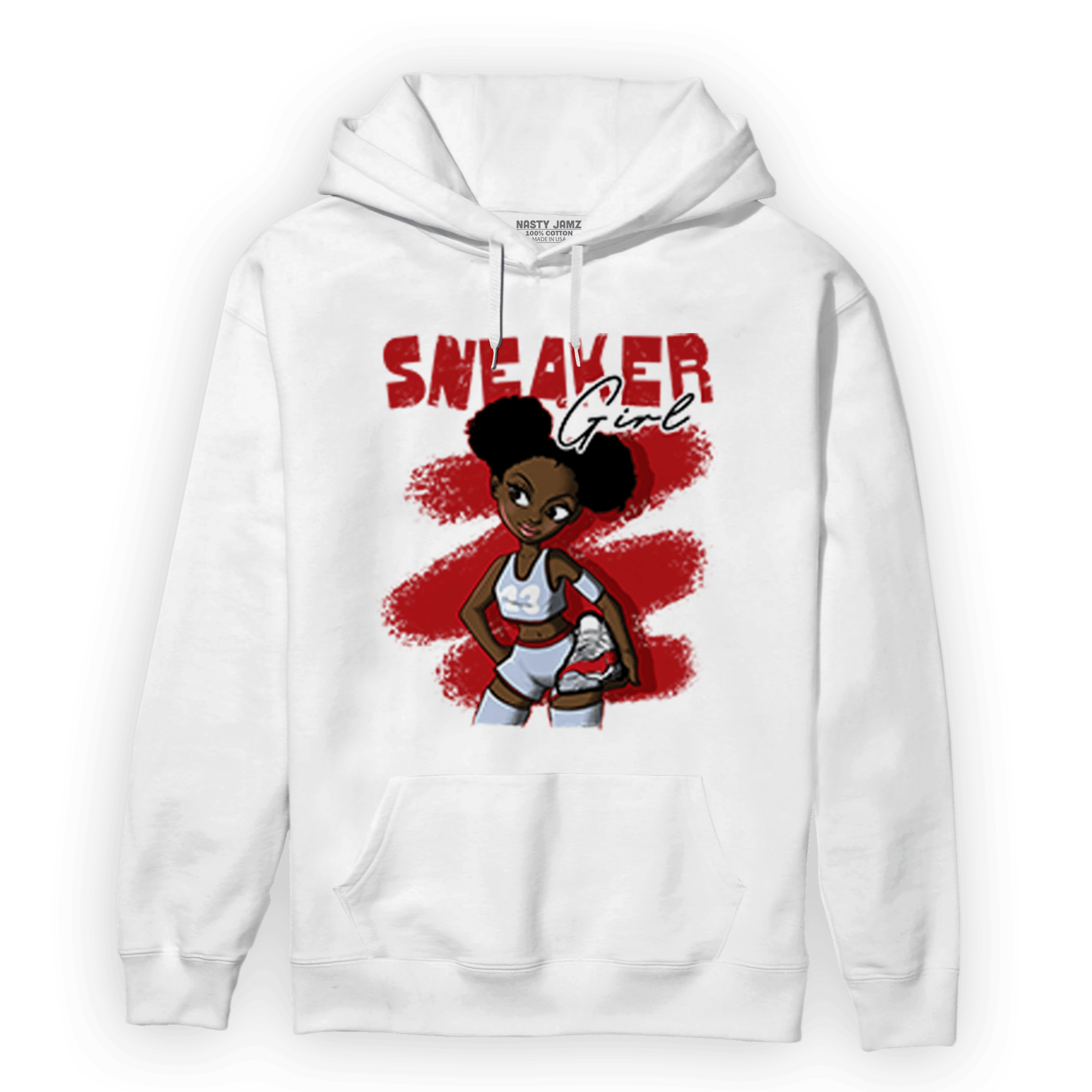Cherry 11s Hoodie Match Black Sneaker Girl - NastyJamz