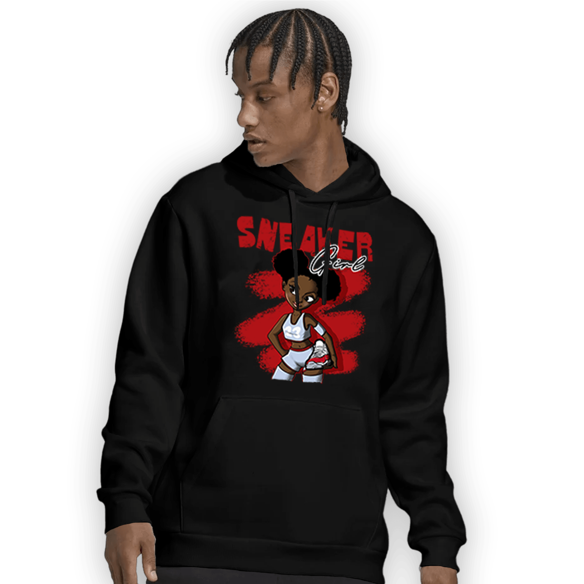 Cherry 11s Hoodie Match Black Sneaker Girl - NastyJamz