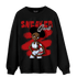 Cherry 11s Sweatshirt Match Black Sneaker Girl - NastyJamz