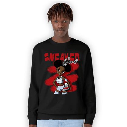 Cherry 11s Sweatshirt Match Black Sneaker Girl - NastyJamz