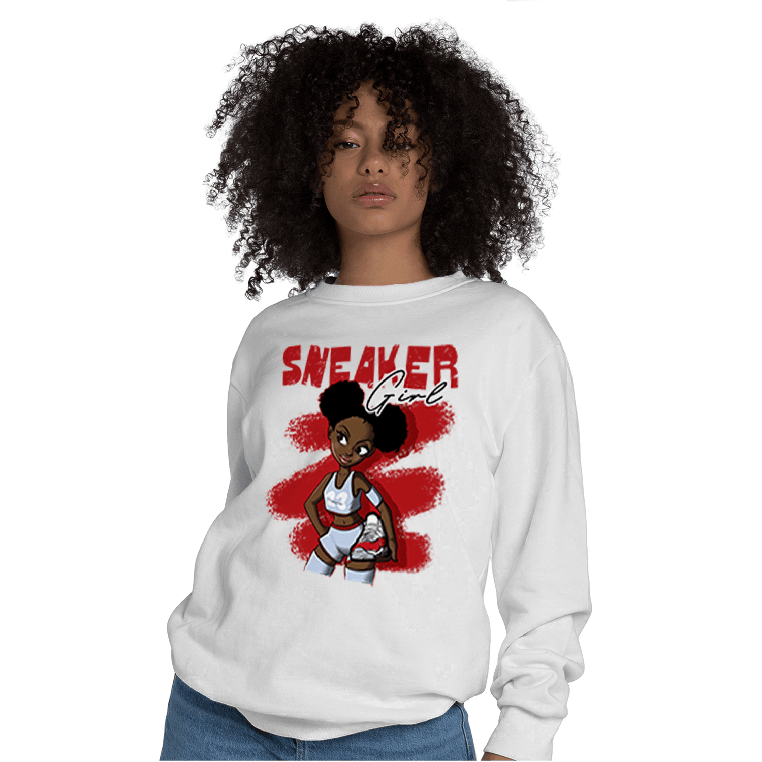 Cherry 11s Sweatshirt Match Black Sneaker Girl - NastyJamz