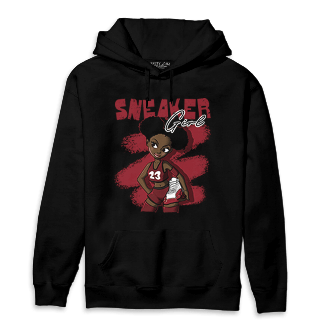 Cherry 12s Hoodie Match Black Sneaker Girl - NastyJamz