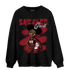 Cherry 12s Sweatshirt Match Black Sneaker Girl - NastyJamz