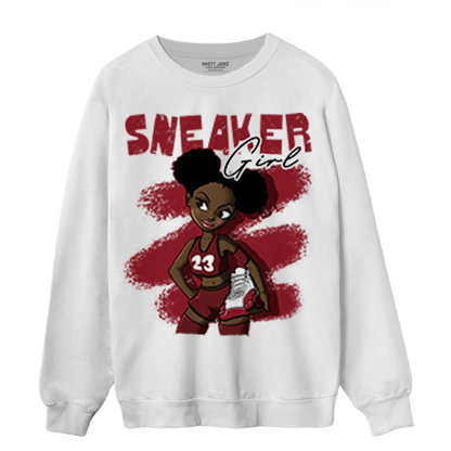 Cherry 12s Sweatshirt Match Black Sneaker Girl - NastyJamz