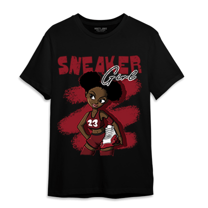 Cherry 12s T Shirt Match Black Sneaker Girl - NastyJamz