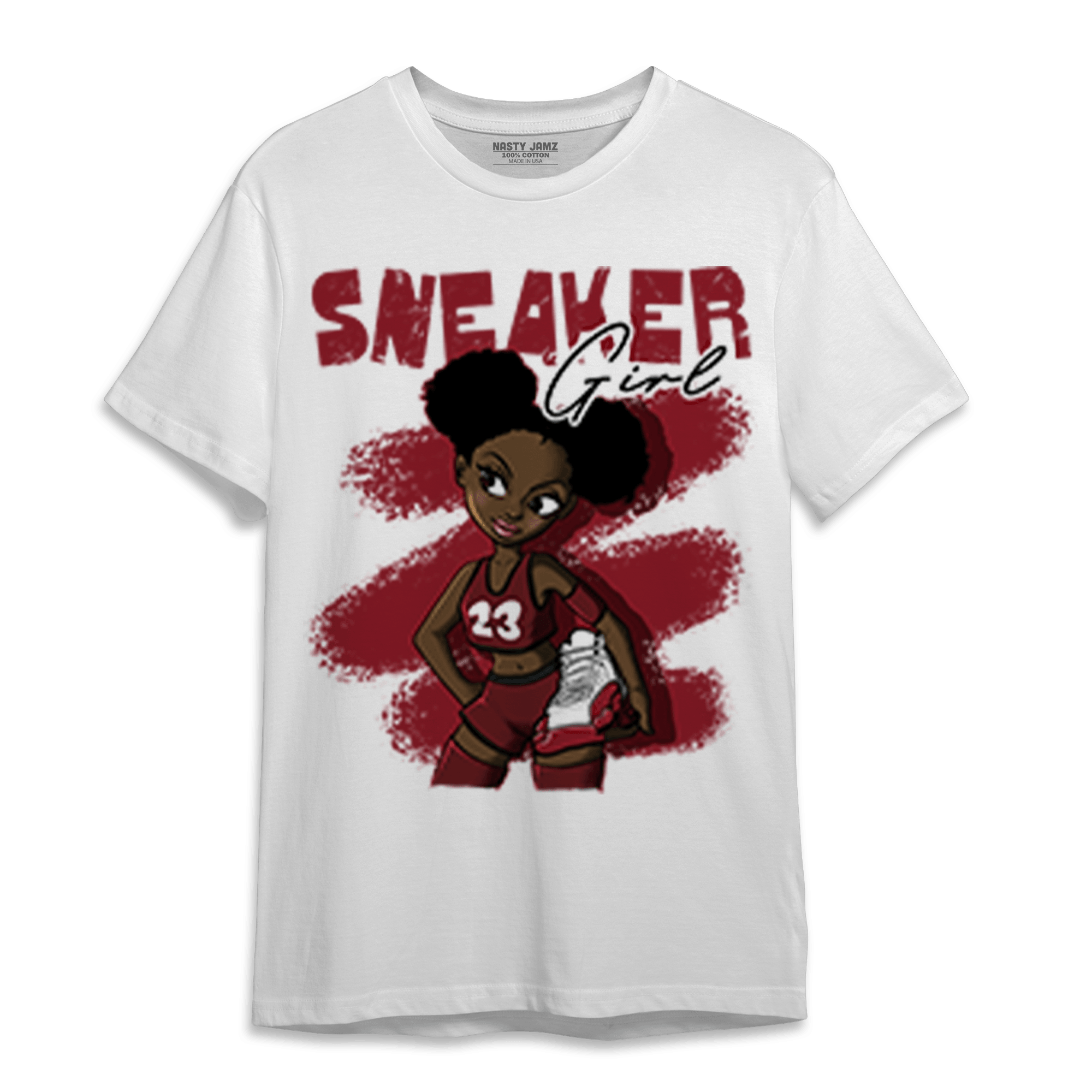 Cherry 12s T Shirt Match Black Sneaker Girl - NastyJamz