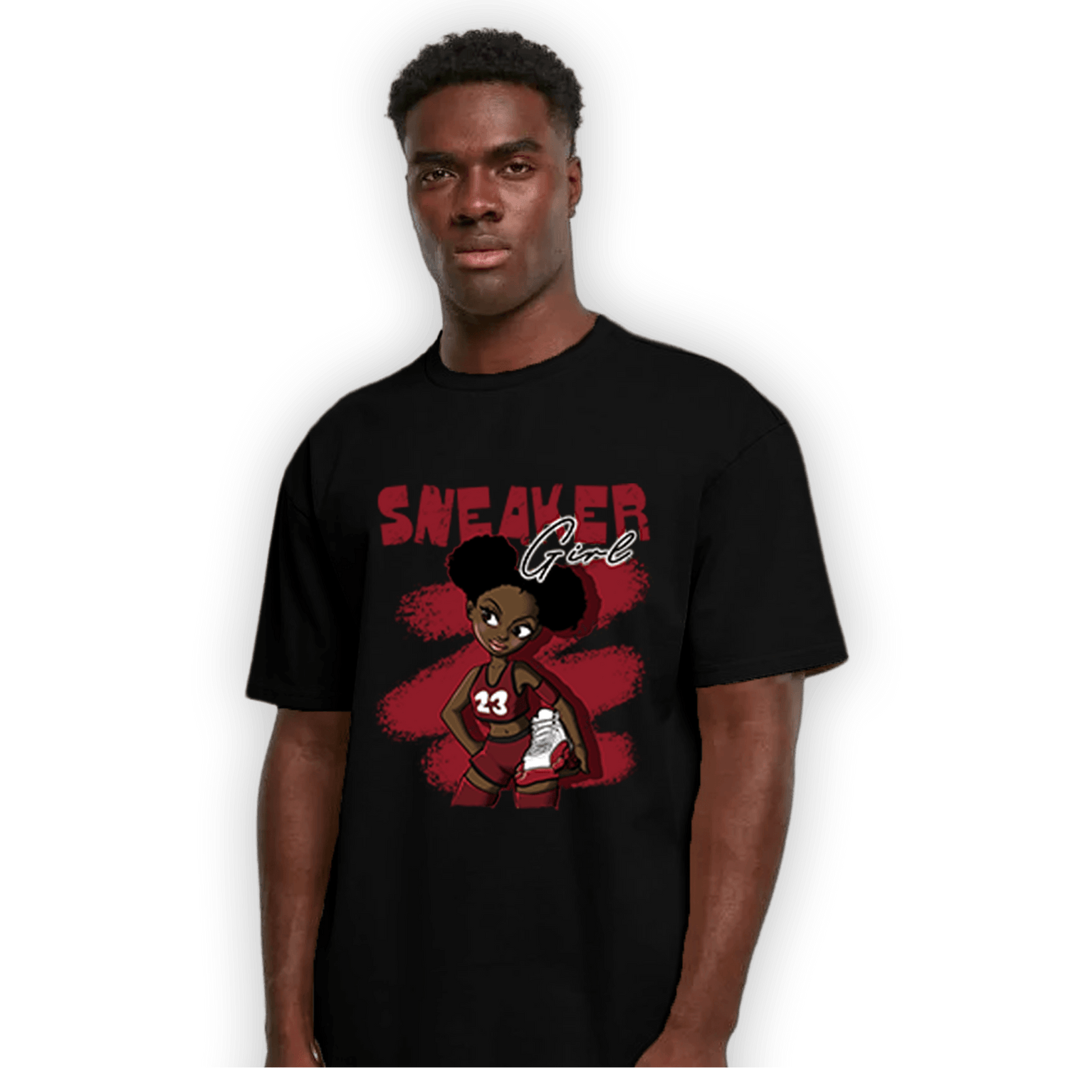 Cherry 12s T Shirt Match Black Sneaker Girl - NastyJamz