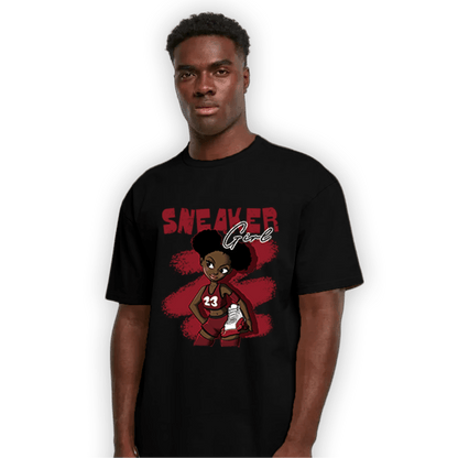 Cherry 12s T Shirt Match Black Sneaker Girl - NastyJamz
